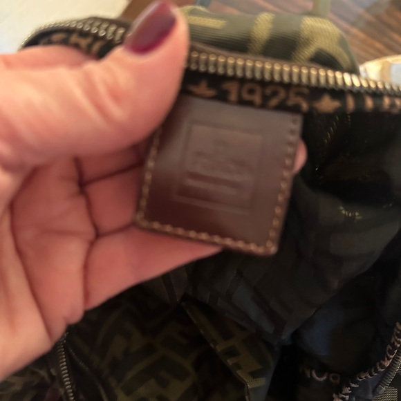 Fendi Black and Brown Monogram Tote - Picture 7 of 8